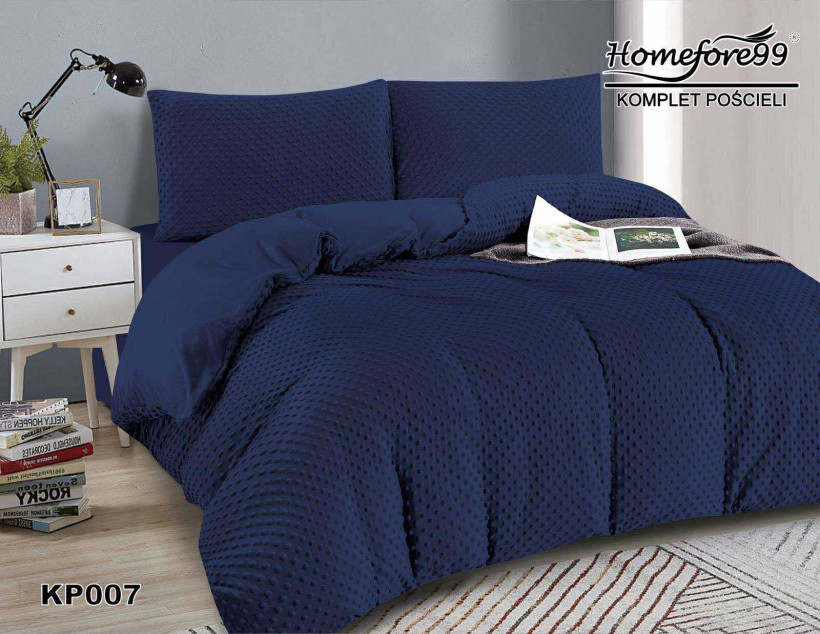 Komplet pościeli miś KP007 granat