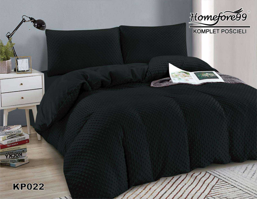 Komplet pościeli miś KP022 czarna