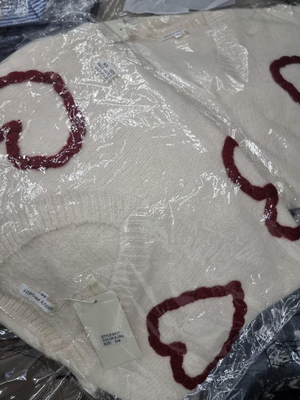 Camisola malha corações 317