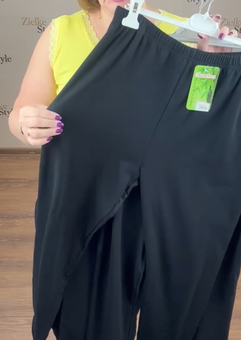 Leginsy bambusowe ( 9xl/10xl) - 0355 - czarne