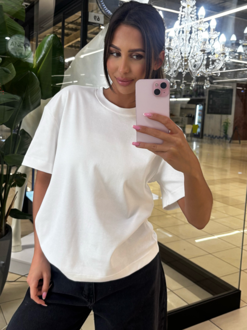 EM TSHIRT BASIC ŚMIETANKA 