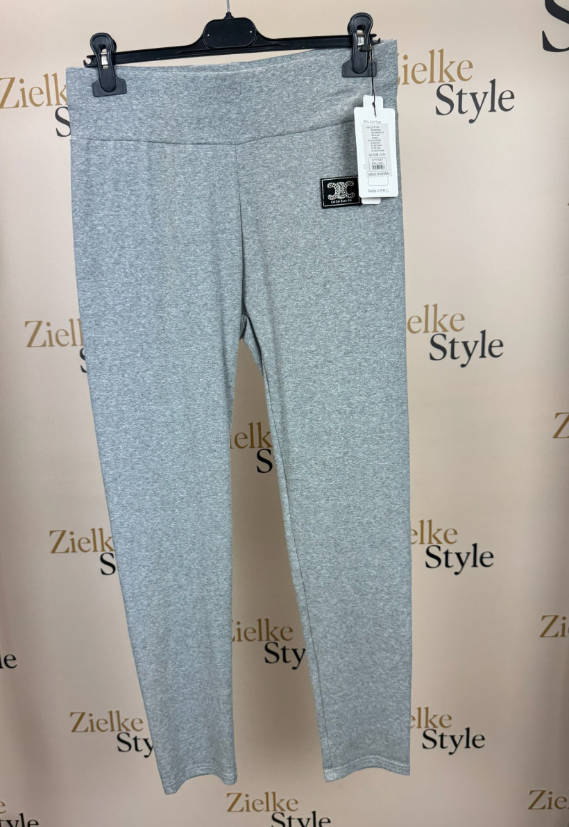 Leginsy bawełniane, cc, tyk  4xl/5xl - 7597 - popiel