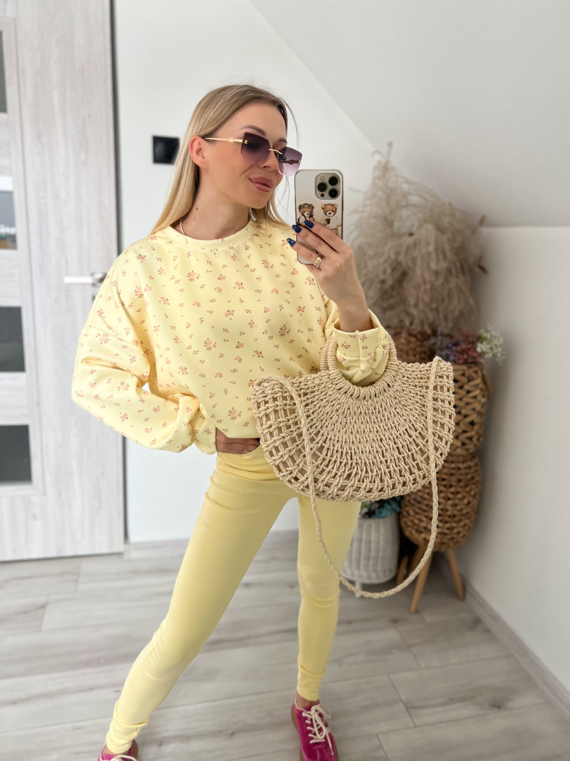 Bluza masełko kwiatki