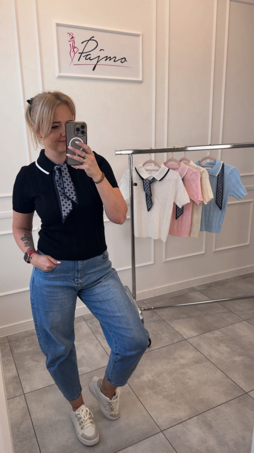 Sweter z apaszką 14251