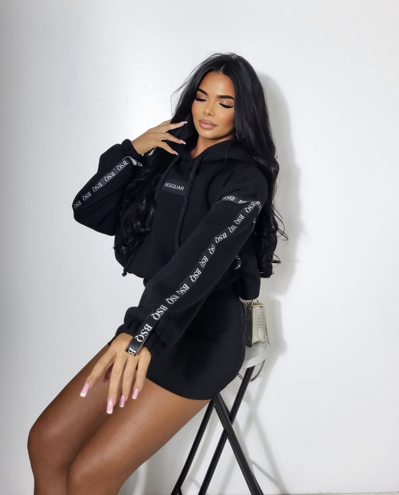 Bluza Besquar Hoodie Label czarna