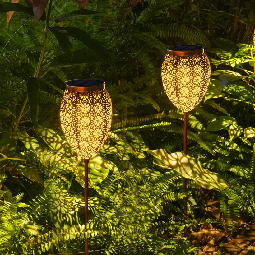 Lampka solarna ażurowa