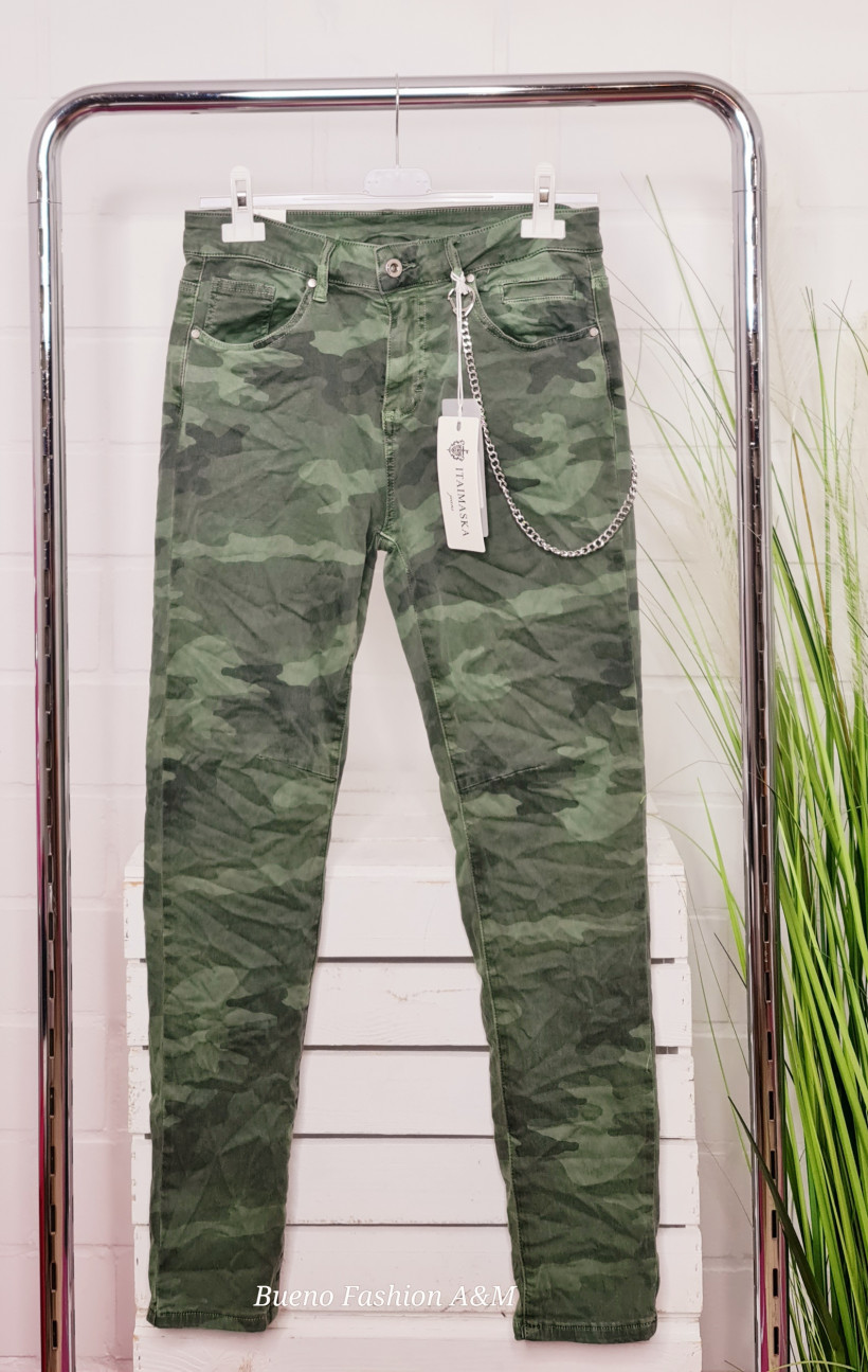 Spodnie moro - strecz