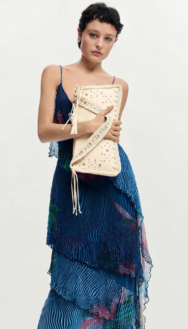 TOREBKA DESIGUAL PROSTOKĄT  BEZ