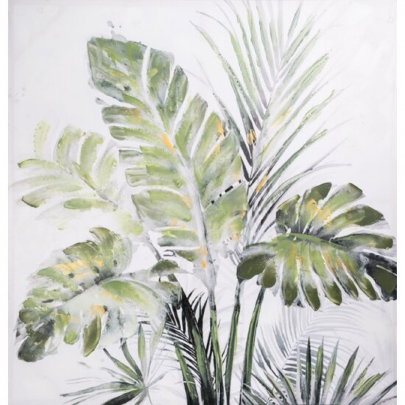Obraz liście monstera 100x100. Obraz/307