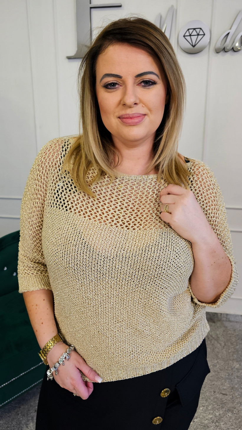 Sweter ażurowy
