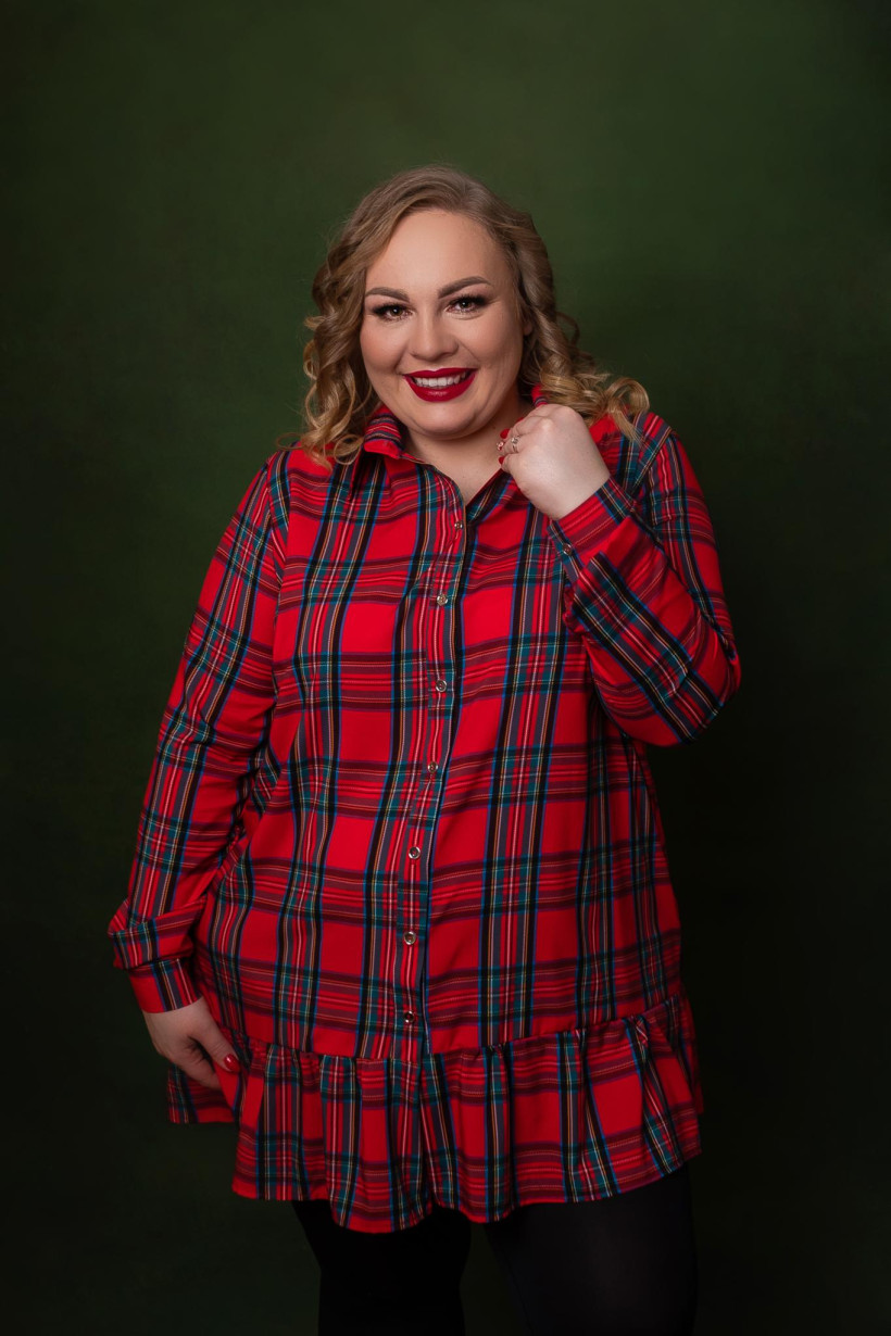 Koszula FALBANKA Świąteczna krata