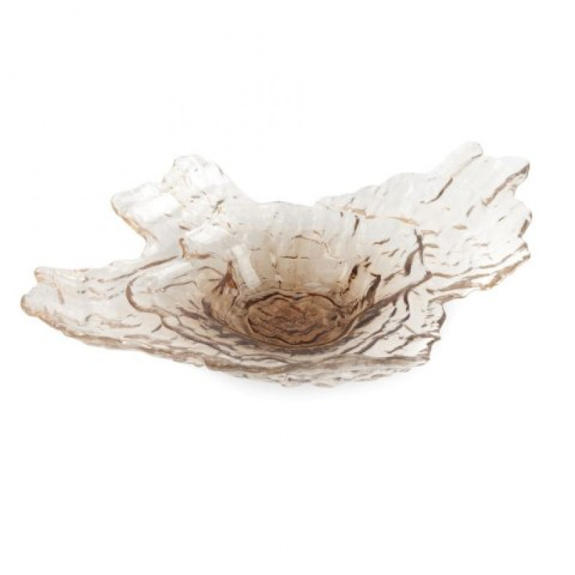 Misa MIKA jasny brąz szkło 46x35x10 CS/MIKA/MIS/01