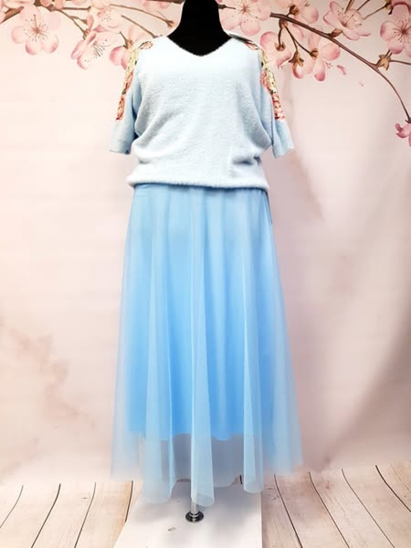 spódnica maxi tiul