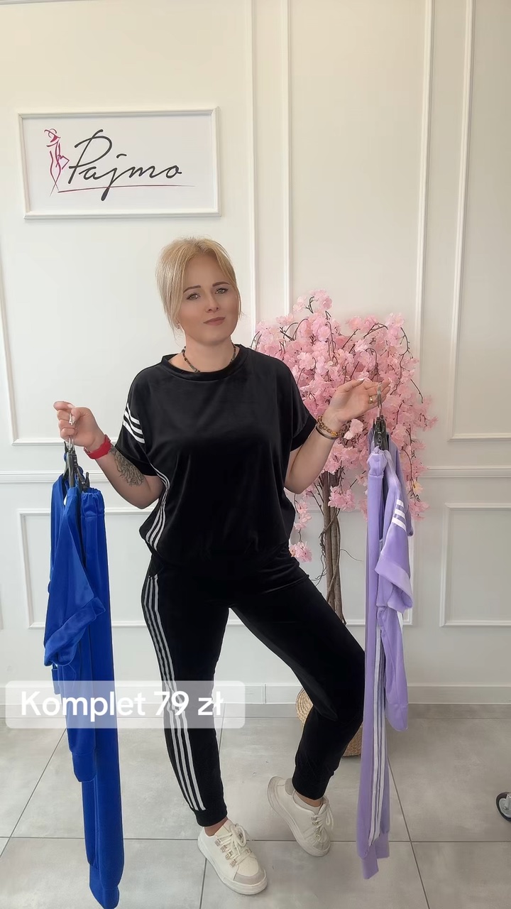 Dres welur krótki rękaw 14618