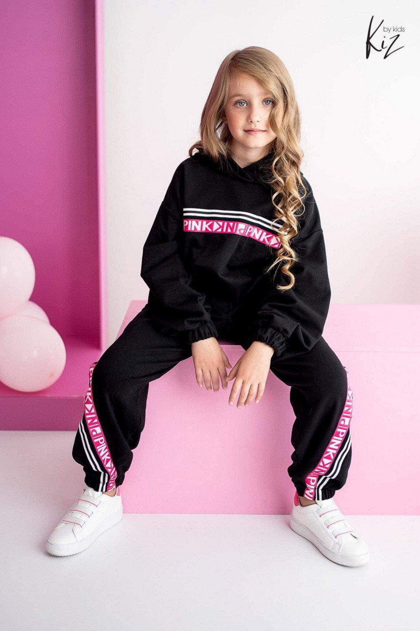 Dres czarny Pink KIZ 