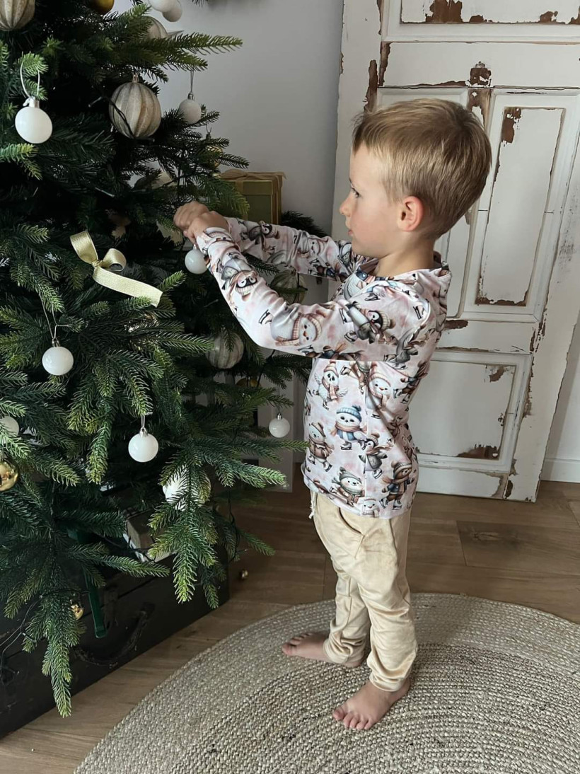 SPODNIE WELUR BEŻ KODZI