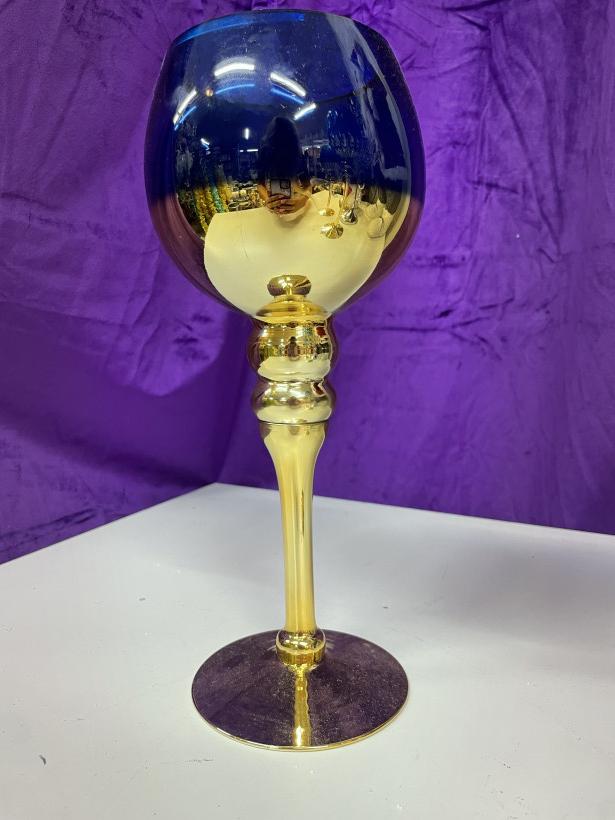Kielich niebiesko-złoty mały