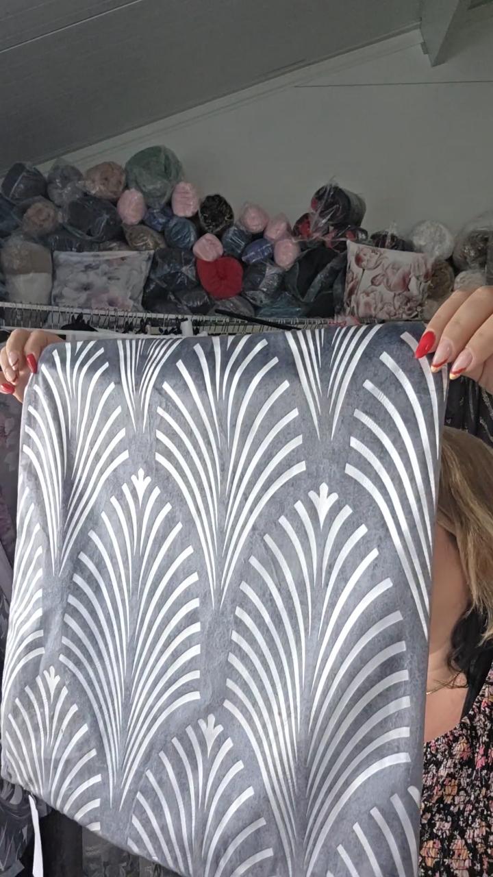 Poszewka 45x45cm stal +Sreberko 