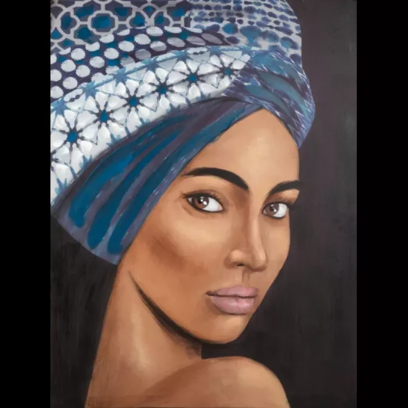 Obraz/475 kobieta w turbanie 60x80