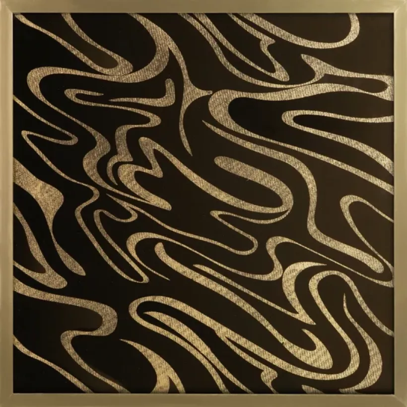 Obraz ALISMA3 brąz+złoto 53x53 (394500)