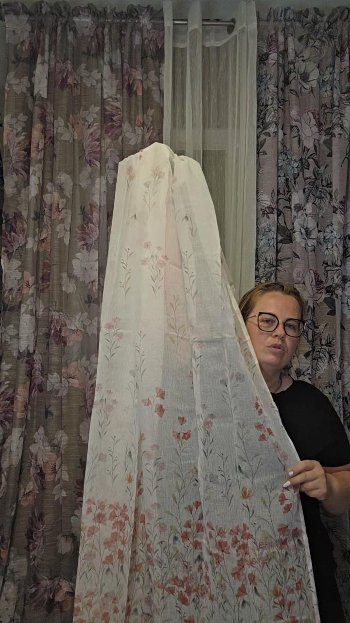 Etamina 140x250cm kwiatki drobne Sonia