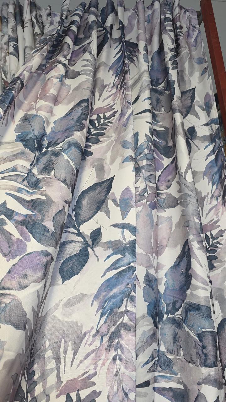 Zasłona Liliowe liście 140x270cm Lilia