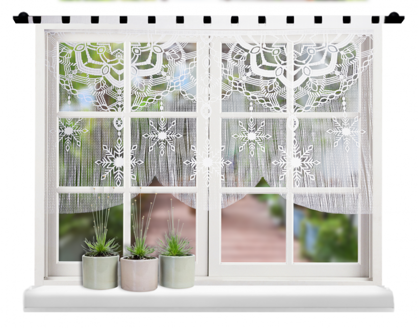 Makrama śnieżka żakardowa gotowa 160x160cm 359023