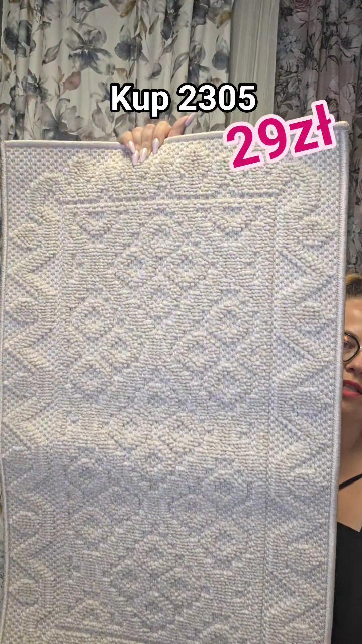 Dywanik boho beż 50x80