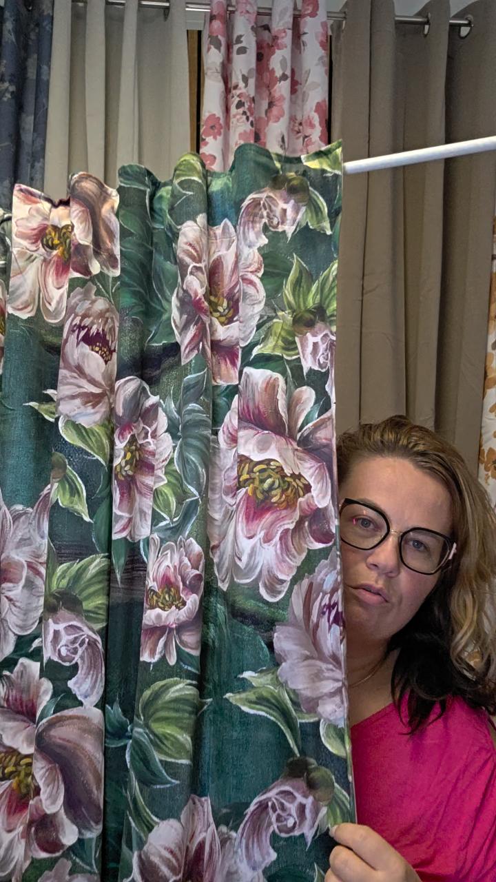 Zasłona Velvet 140x270cm taśma butelkowa zieleń 