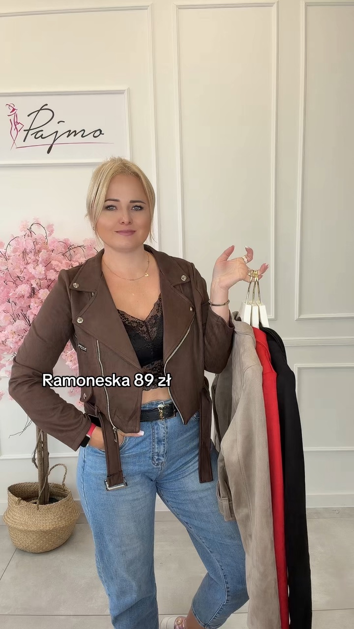 Ramoneska zamszowa 15202