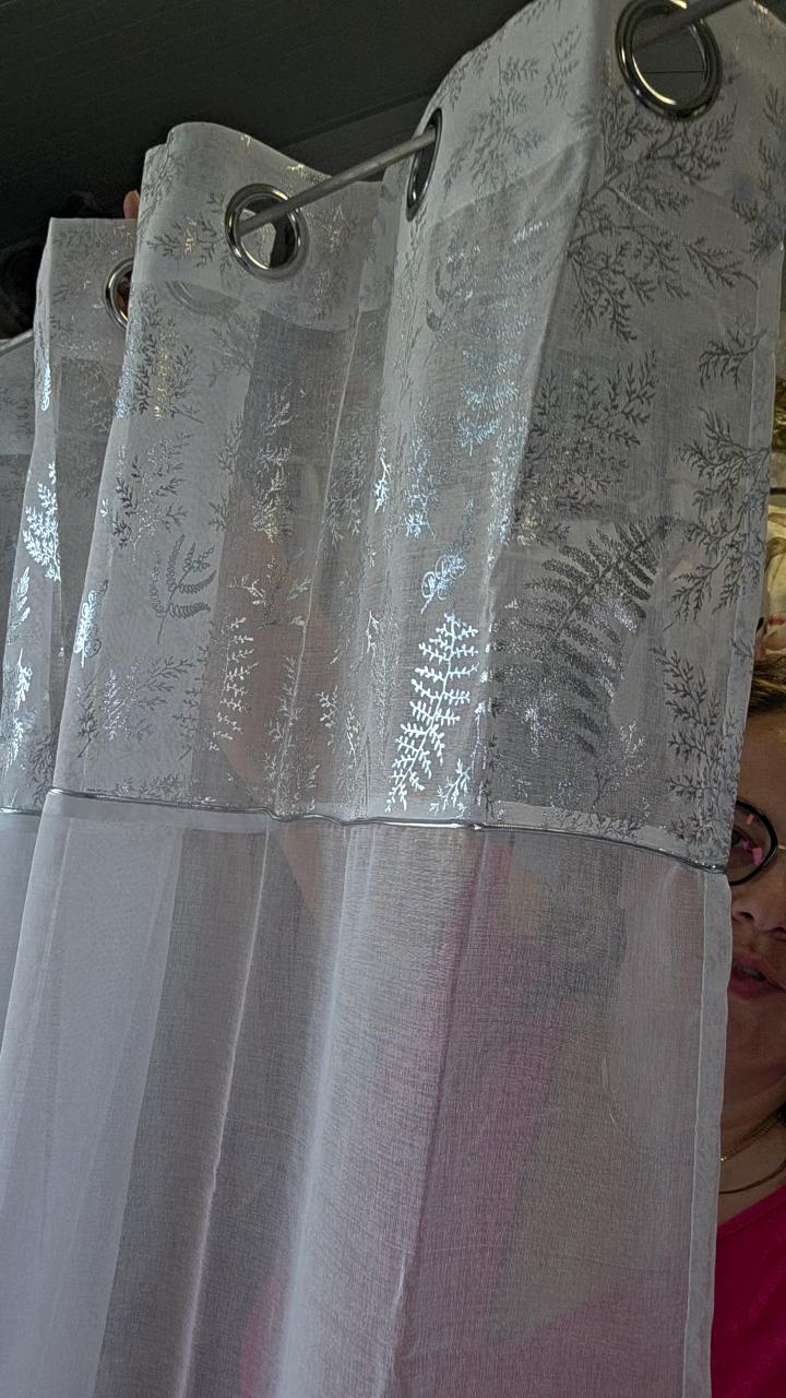 Etamina ze sreberkiem 140x250cm Przelotka 