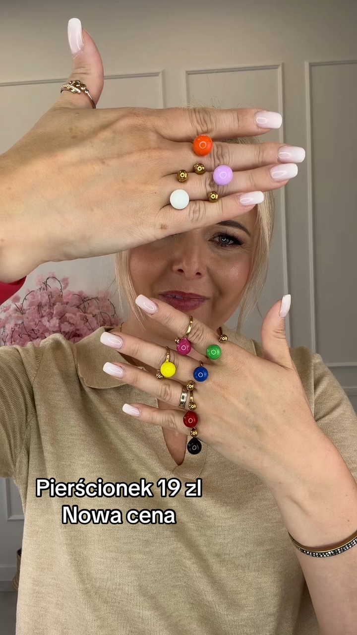 Pierścionek 2 kulki 14909