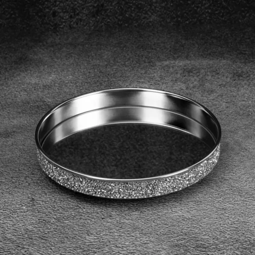 Taca srebrna z pirytem mała c/Endi/tac/01