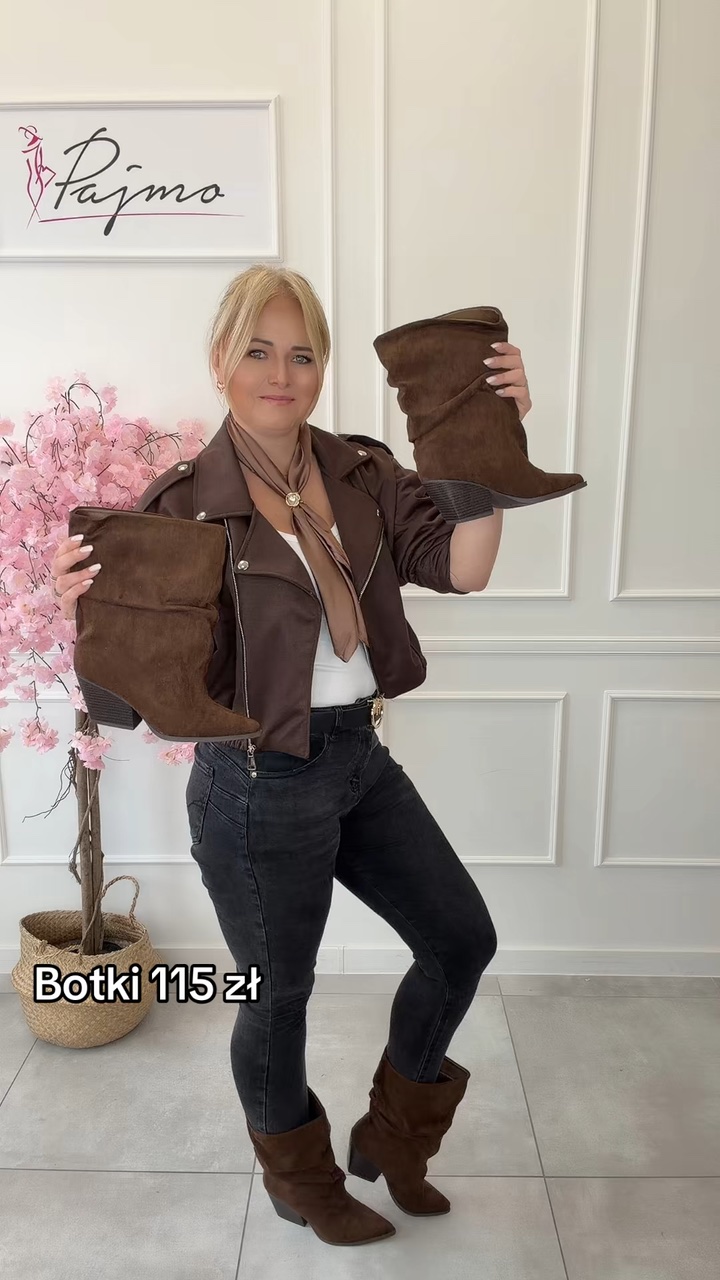 Botki czekolada 15252