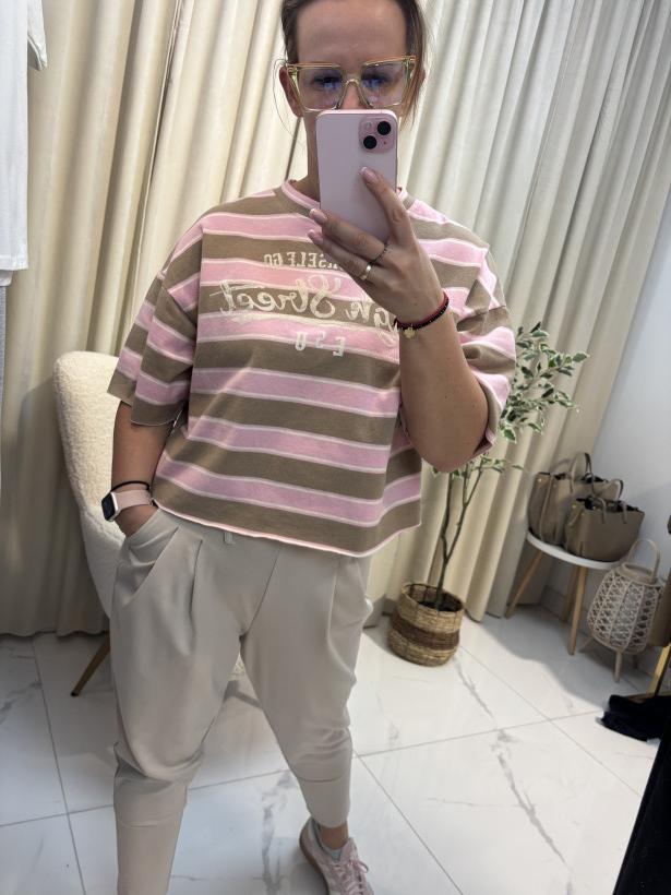 spodnie bryczesy - szlufka beż