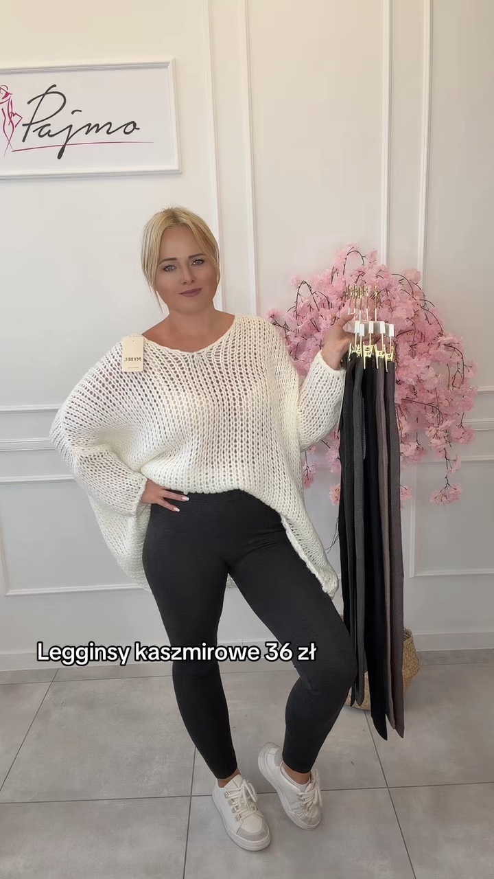 Legginsy kaszmirowe 15378