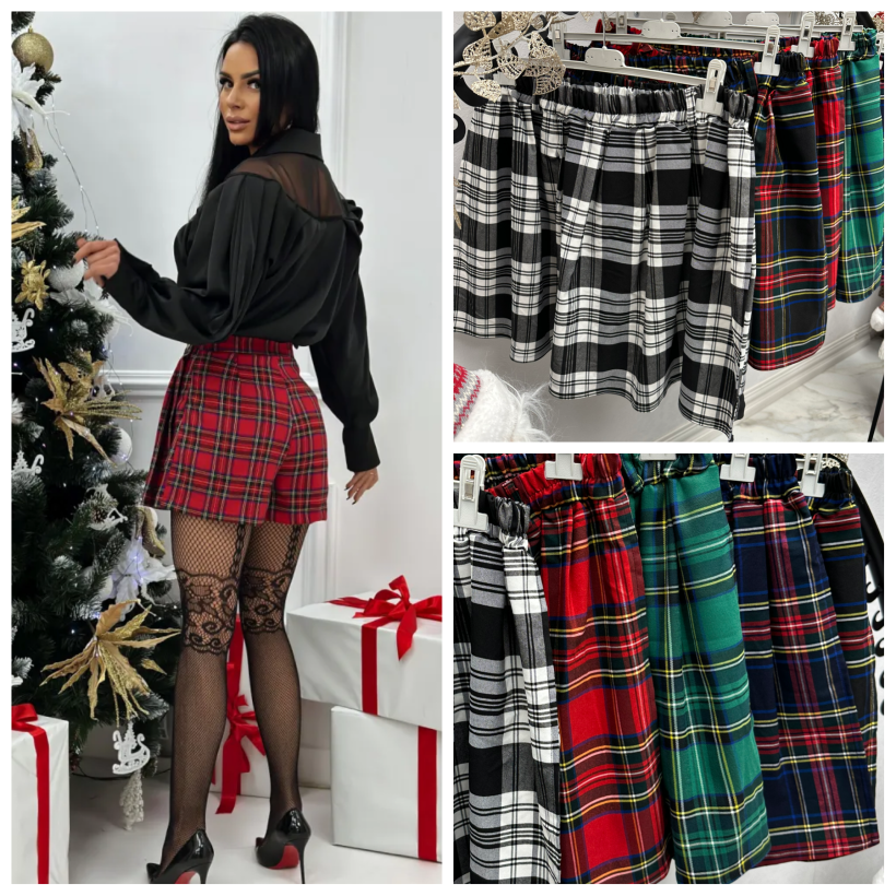 Spodnico-spodnie krata