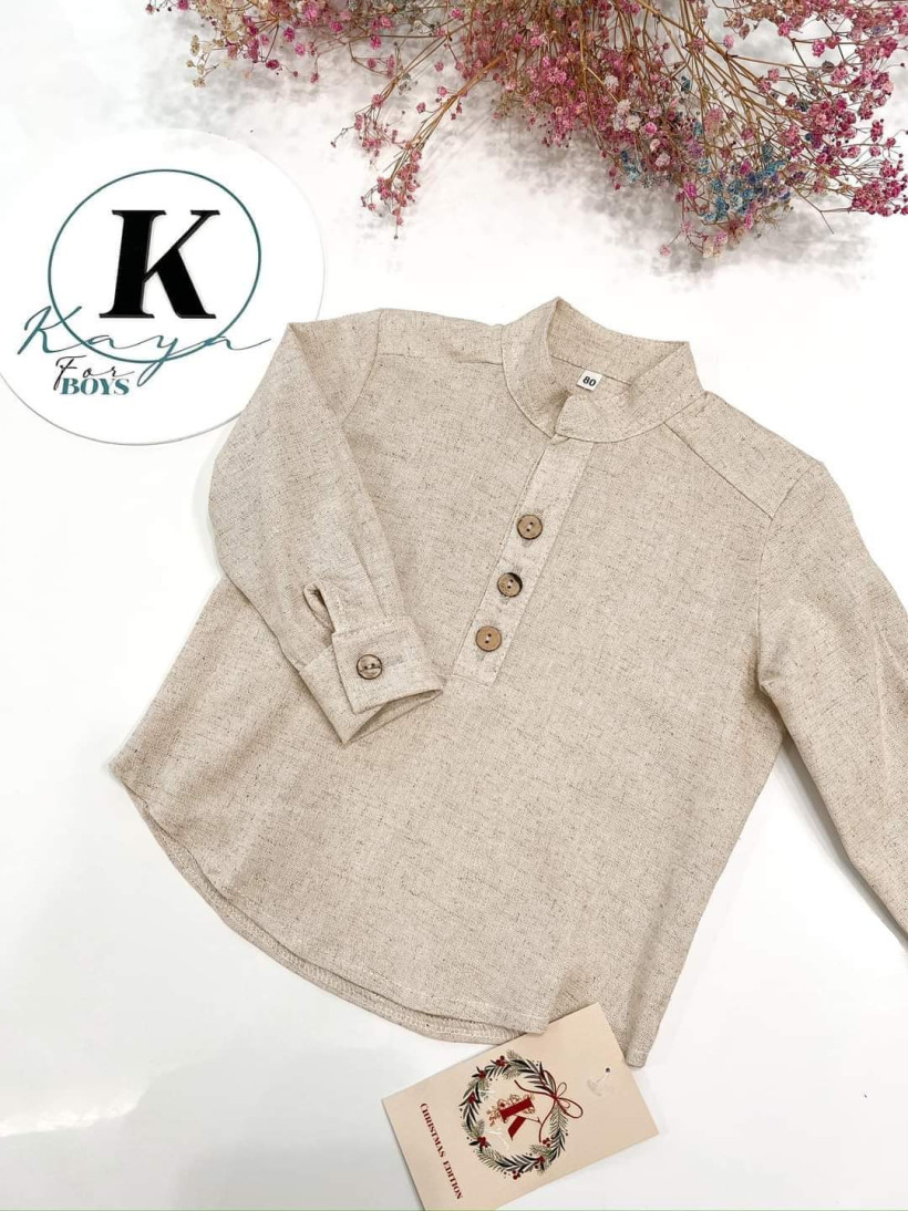 KOSZULA NA STÓJCE KAYA BEŻ