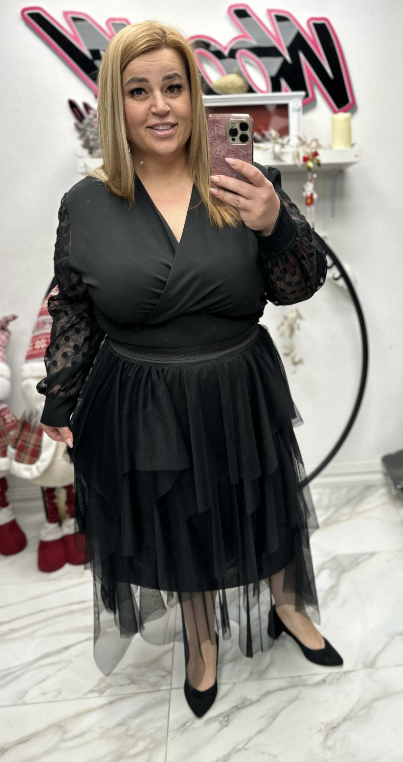 Spódnica tiul gładka