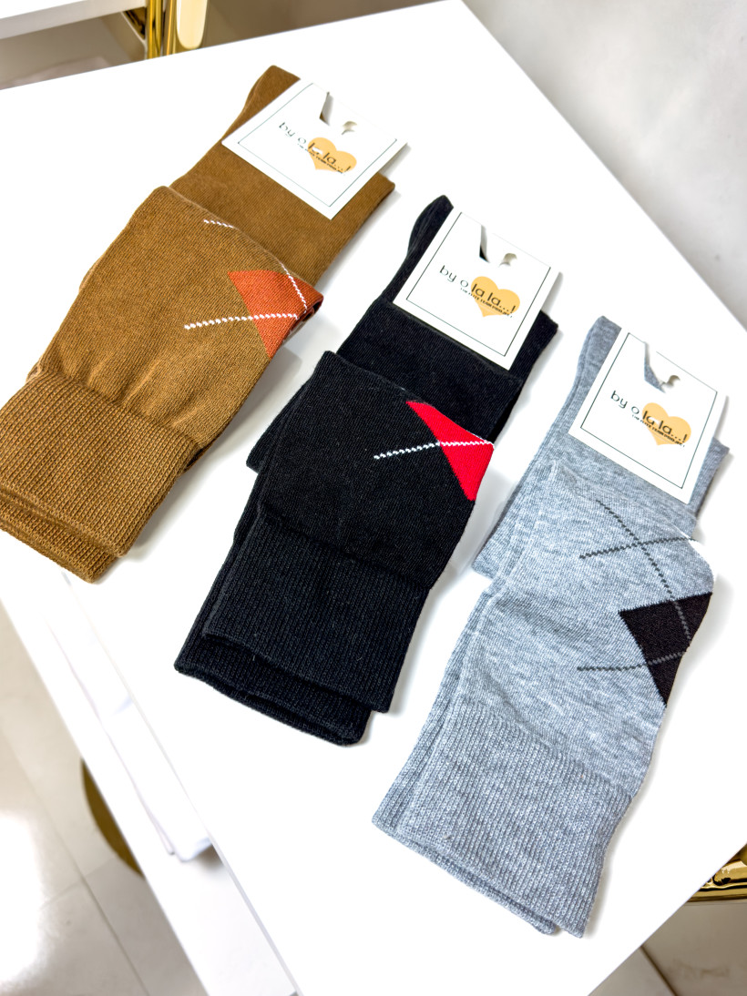 By o la la..! zakolanówki kratka