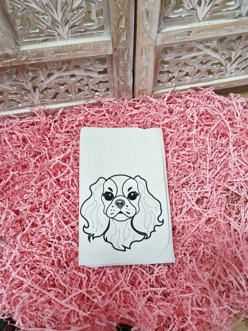 Pochette Poupinou - Blanc Rosalyne - Cavalier King Charles