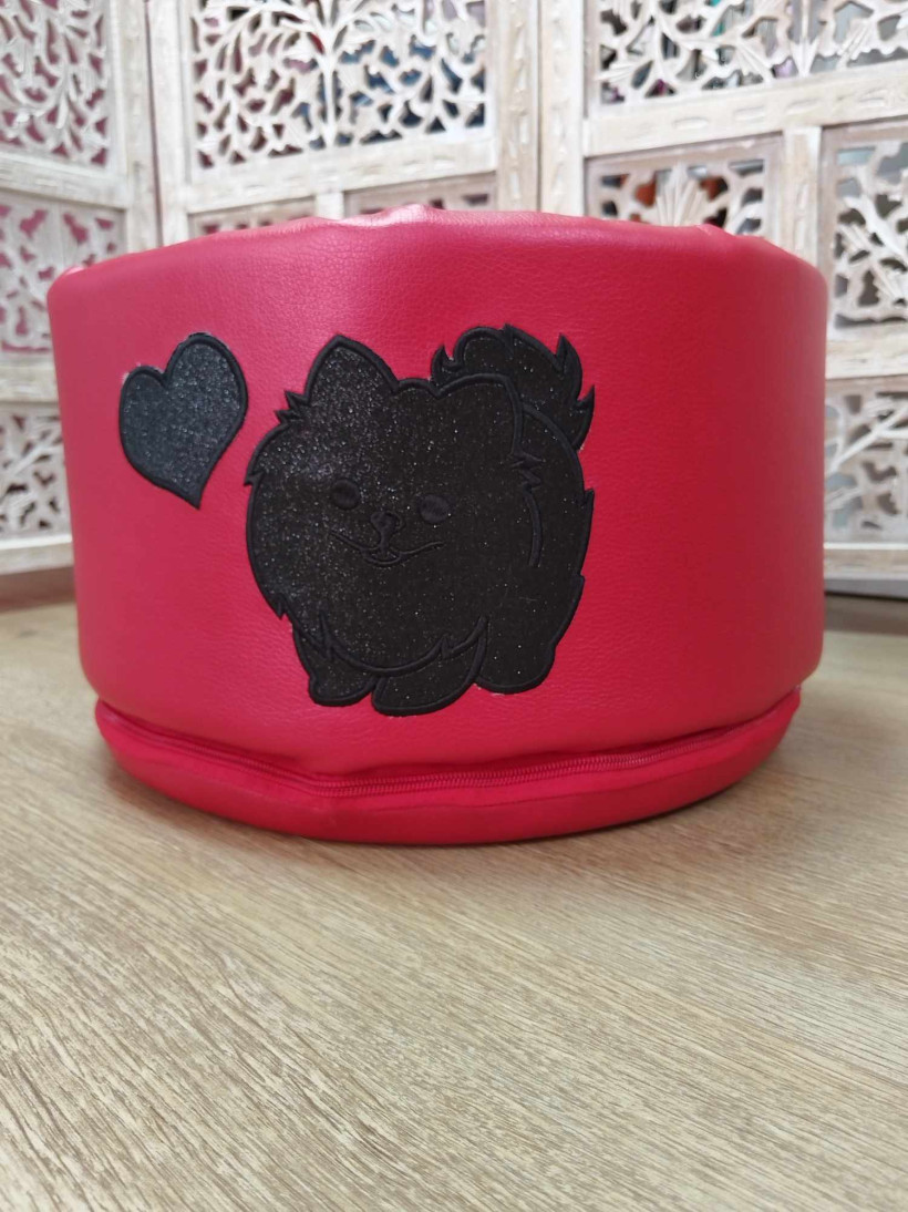 Toybox Rouge irisée - Pomeranian Noir