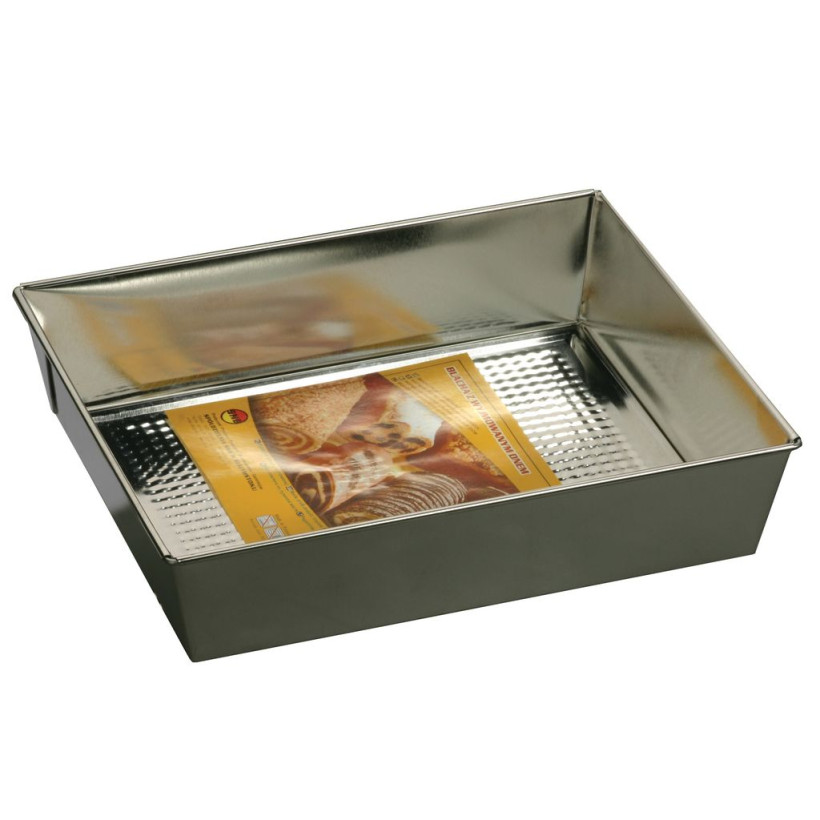 Blacha fakturowana z wyjmowanym dnem 36 x 24,5 x 6 cm 87751 87751