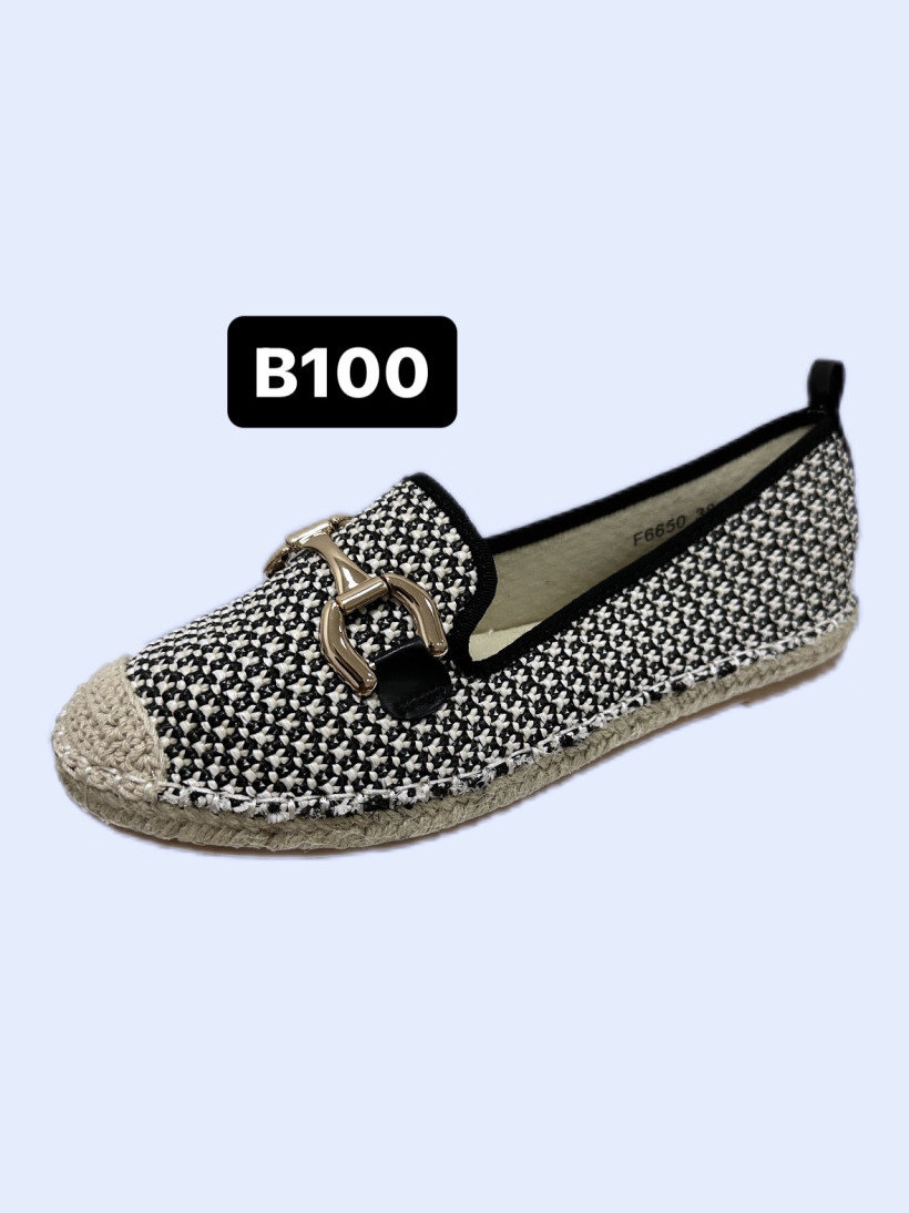 Espadryle czarne B100