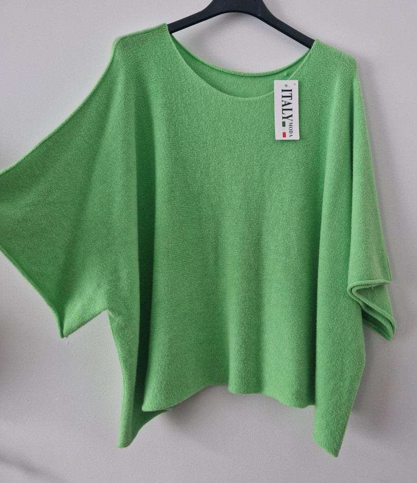 Sweter oversize krótki rękaw