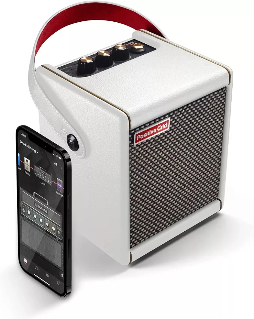 A56 positive Grid Spark Mini 10W Ultraprzenośny inteligentny wzmacniacz gitarowy słuchawkowy Pearl