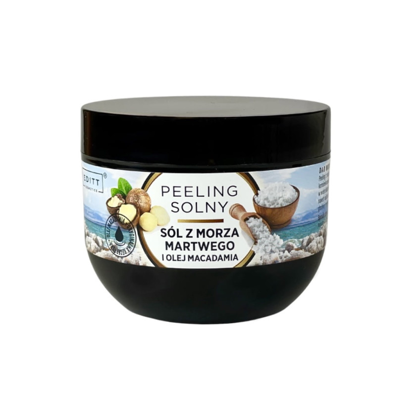 Soľný peeling so soľou z Mŕtveho mora a makadamiovým olejom