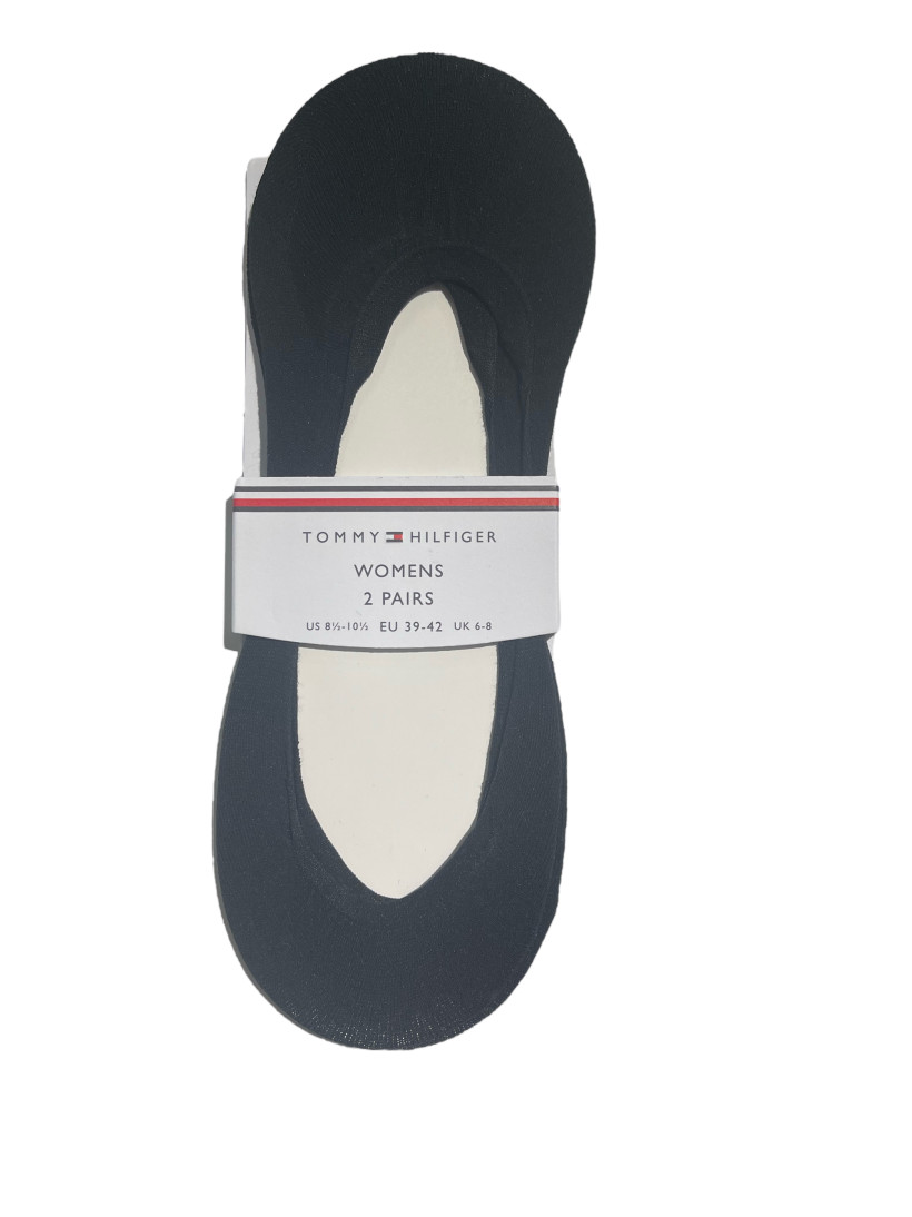 Skarpetki Tommy Hilfiger 39-42 czarne 2pak ballerina footies