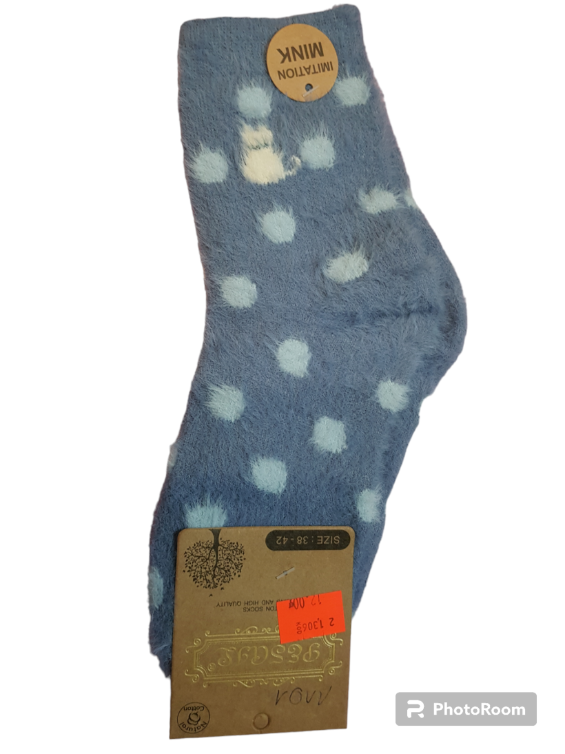 SKARPETKI NIEBIESKIE ALPAKA 35-39