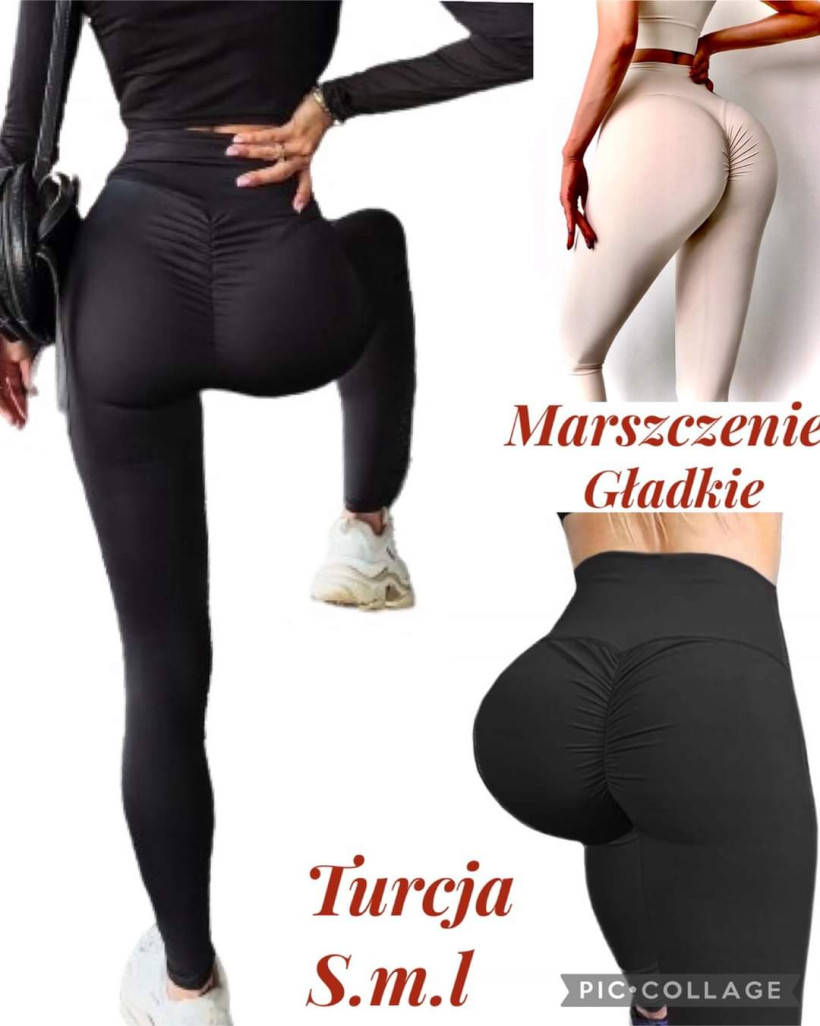 Leginsy pushup czarne